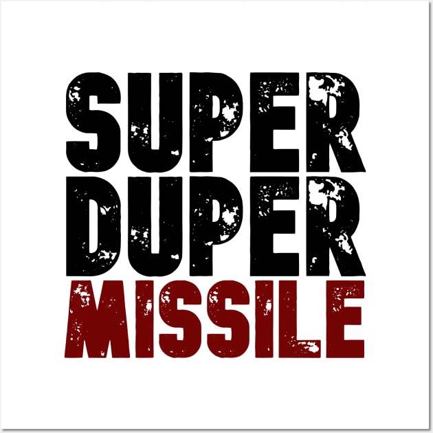 Super Duper Missile Wtih USA Flag Color Wall Art by Seopdesigns